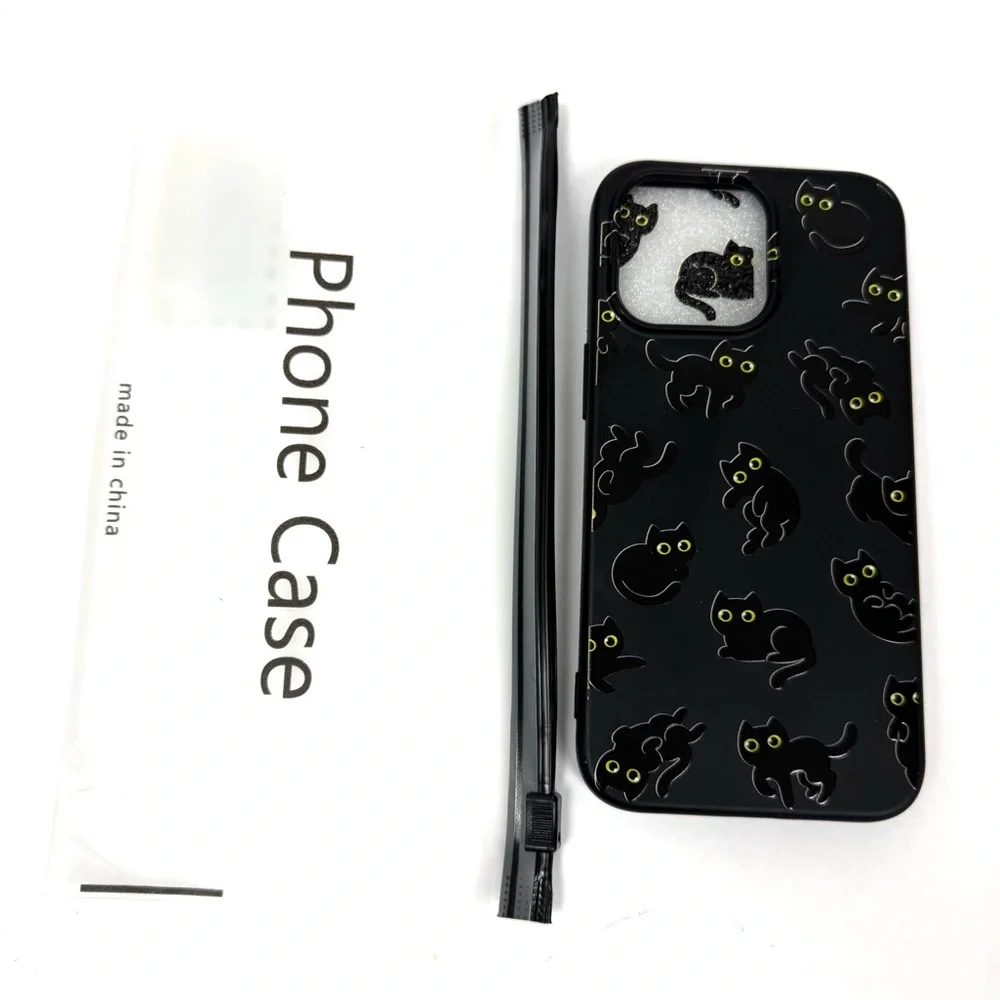 Black Cats Phone Case Compatible with iPhone 13 Pro NEW